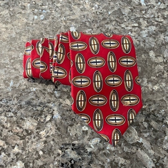 MARK Jeffries 100% silk hand sewn, print Tie - Picture 3 of 8